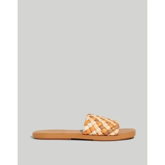 Madewell 'The Suzi' Slide Sandal in Multi Woven Leather                      360