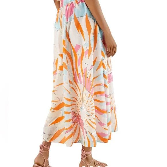 MAEVE x ANTHROPOLOGIE: Floral Burst Maxi Skirt -Size Small