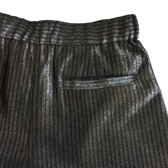 Maje Glitter Mini Shorts In Silver