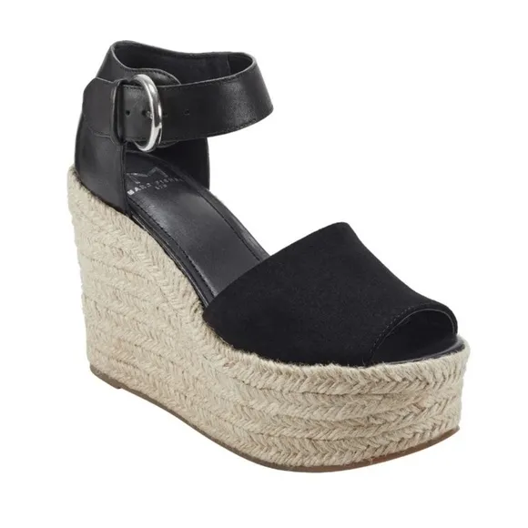 Marc Fisher Alita Platform Wedge Espadrille Sandal NIB Size 9.5