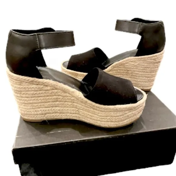 Marc Fisher Alita Platform Wedge Espadrille Sandal NIB Size 9.5