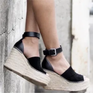 Marc Fisher Alita Platform Wedge Espadrille Sandal NIB Size 9.5