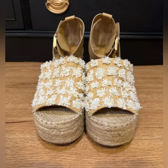 Marc Fisher LTD Adalyn Espadrille Wedge Sandal Shoe Size 9