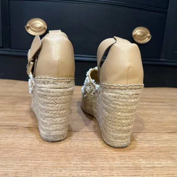Marc Fisher LTD Adalyn Espadrille Wedge Sandal Shoe Size 9