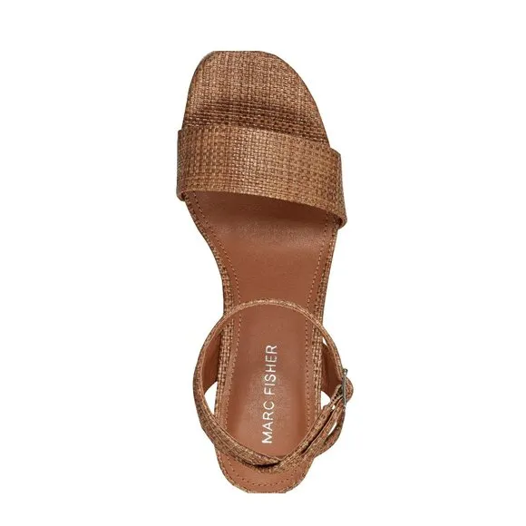 Marc Fisher Sadel Platform Sandals in Cognac