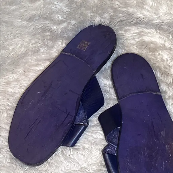 Mario Doni Stylish Purple leather Sandals size 12 made in Italy