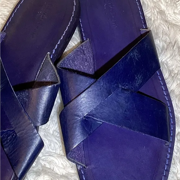 Mario Doni Stylish Purple leather Sandals size 12 made in Italy