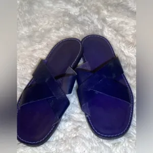 Mario Doni Stylish Purple leather Sandals size 12 made in Italy