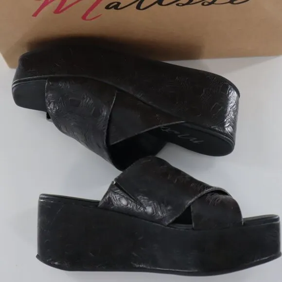 Matisse Holden Slide Sandals Womens Black Mod Casual Chic Boho Minimalist NWB