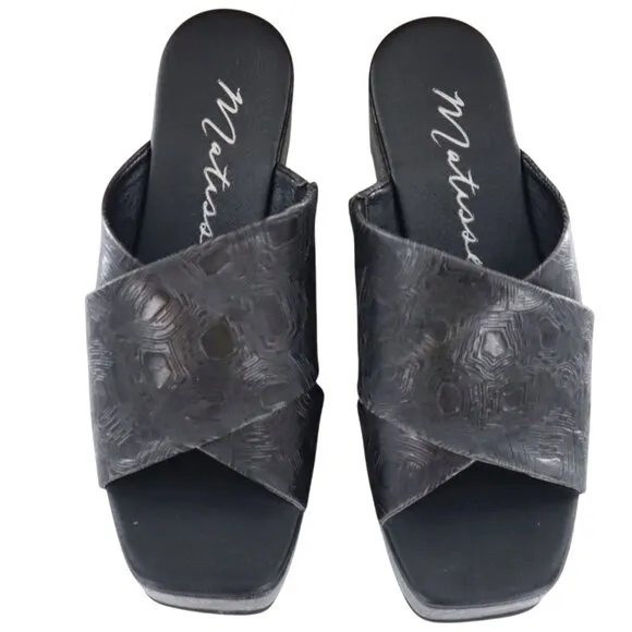 Matisse Holden Slide Sandals Womens Black Mod Casual Chic Boho Minimalist NWB