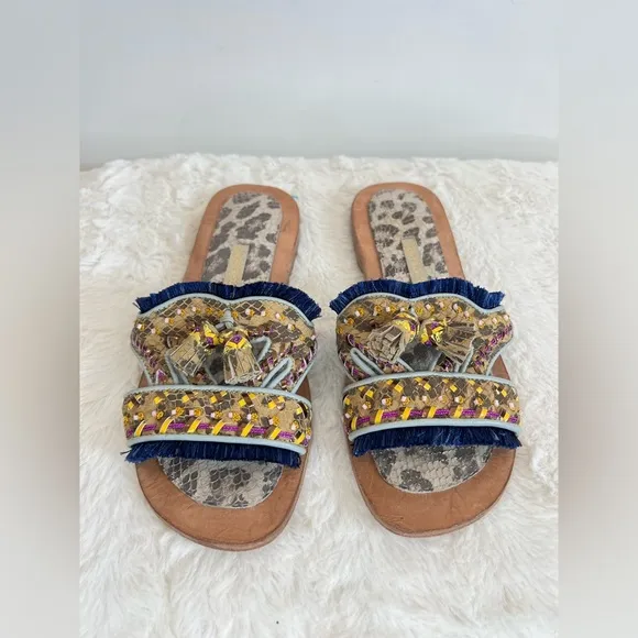 Meher‎ Kakalina Leather Slide on Sandals Size 36