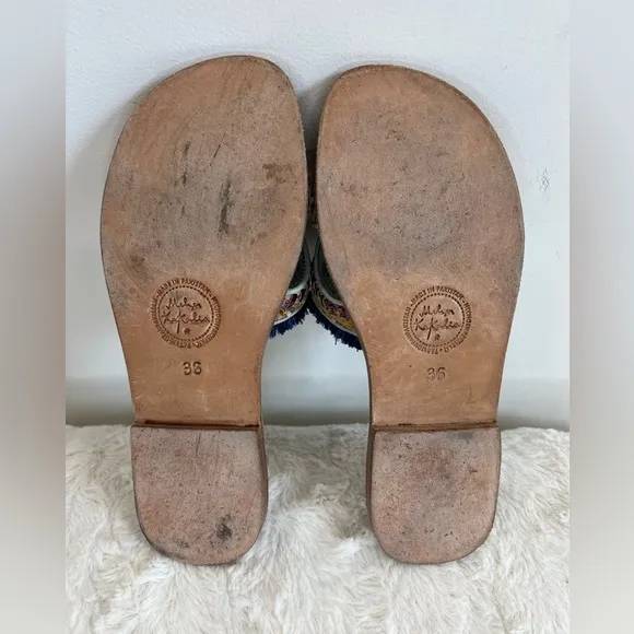 Meher‎ Kakalina Leather Slide on Sandals Size 36