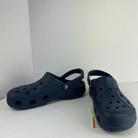 Men's Crocs Baya Navy Clogs Slip On Slide Sandals