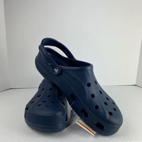 Men's Crocs Baya Navy Clogs Slip On Slide Sandals