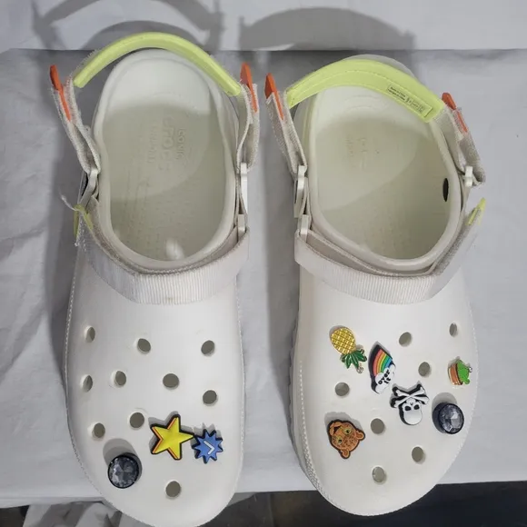 Men's Crocs Classic Hiker Clog White Sandals Size 12