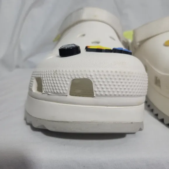 Men's Crocs Classic Hiker Clog White Sandals Size 12