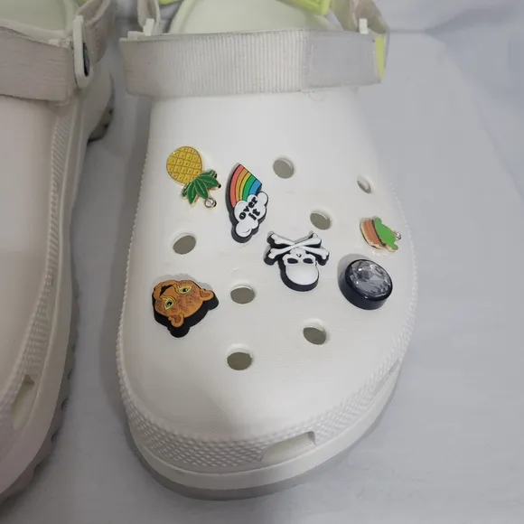 Men's Crocs Classic Hiker Clog White Sandals Size 12