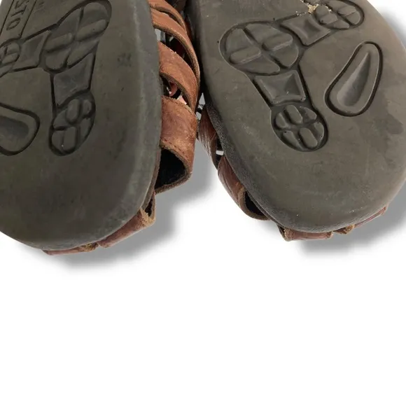 Men’s Mephisto Sam Fisherman Brown Leather Sandals EU45/11-11.5 Made In Portugal