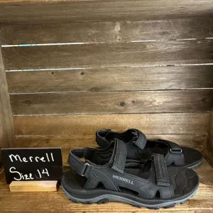 Mens Merrell Huntington Sport Convert Black Athletic Hiking Sandals Size‎ 14 D