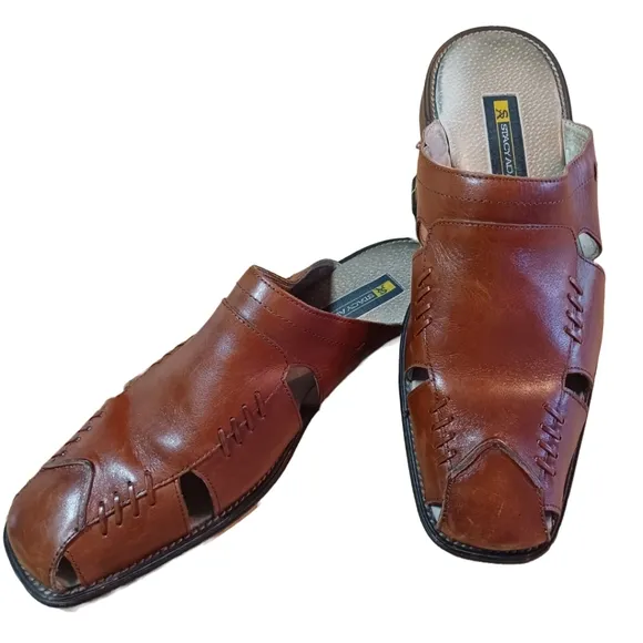 MEN'S STACY ADAMS LEATHER SANDALS SIZE 12M