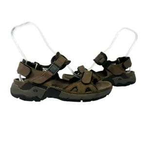 Mephisto Allrounder Leather Climasole Comfort Sandals Mens Brown Size 42