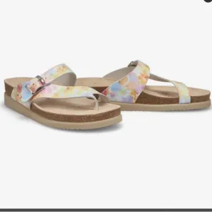 MEPHISTO Helen genuine leather slip on sandals
