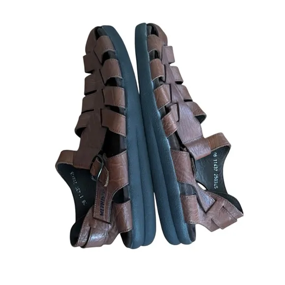 Mephisto Sam Fisherman Sandals Brown Size 45 ( 11 )