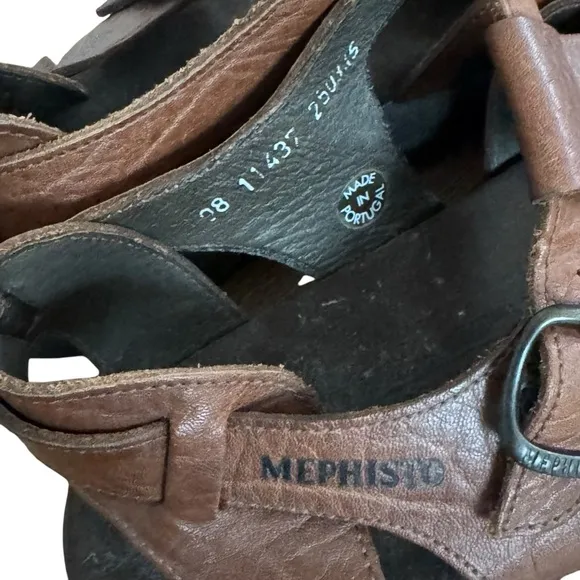 Mephisto Sam Fisherman Sandals Brown Size 45 ( 11 )
