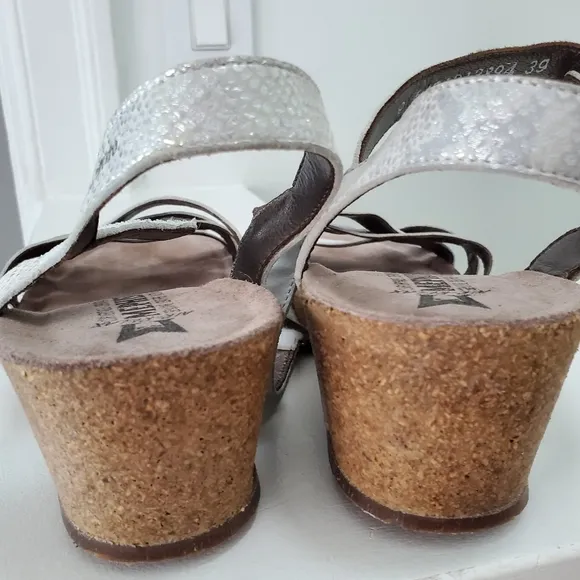 Mephisto Sandals Cork Wedge Air Relax Size 8 EUR 39‎