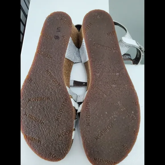 Mephisto Sandals Cork Wedge Air Relax Size 8 EUR 39‎