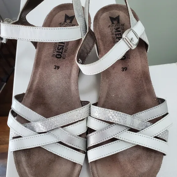 Mephisto Sandals Cork Wedge Air Relax Size 8 EUR 39‎