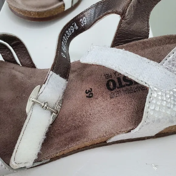 Mephisto Sandals Cork Wedge Air Relax Size 8 EUR 39‎