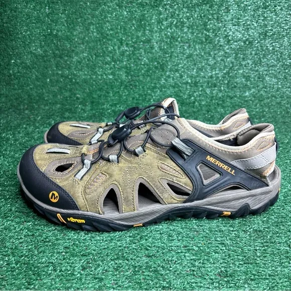 Merrell Blaze Hiking Sandals Men’s Size 14 Brindle Butterscotch Leather J65243
