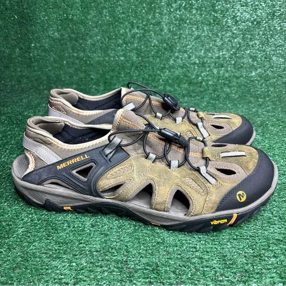 Merrell Blaze Hiking Sandals Men’s Size 14 Brindle Butterscotch Leather J65243