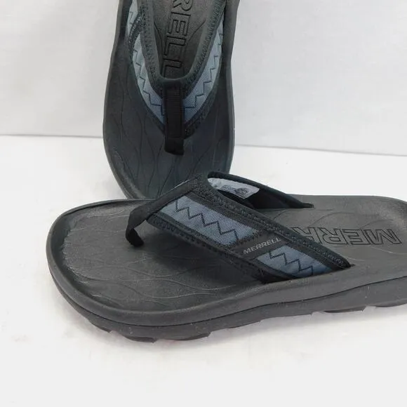 Merrell Men's Hut Ultra Flip Flop Black Sandals Size 10 New