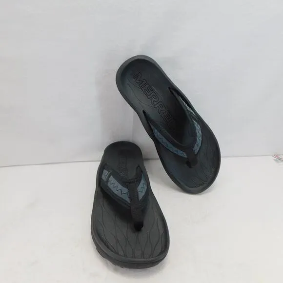 Merrell Men's Hut Ultra Flip Flop Black Sandals Size 10 New