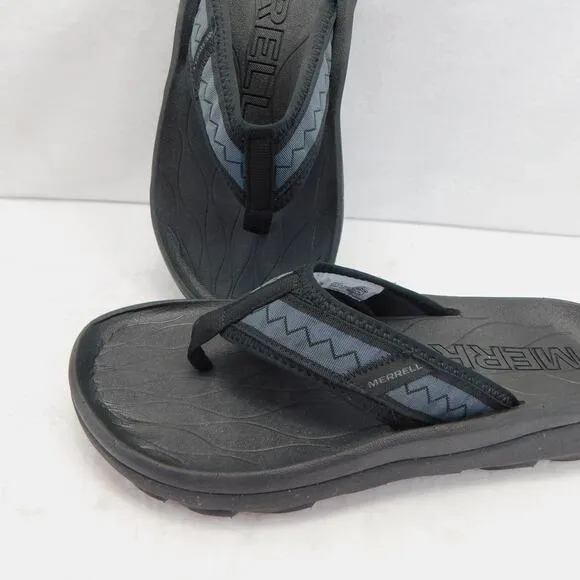 Merrell Men's Hut Ultra Flip Flop Black Sandals Size 10 New
