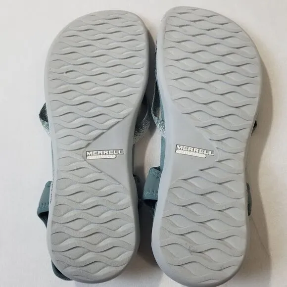 Merrell Sandals Women Size 9 Trooper District Muri Lattice Strappy Blue Gray