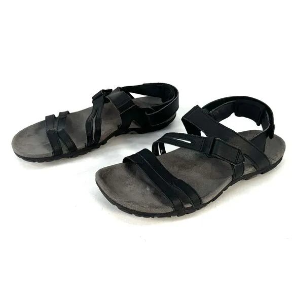 Merrell Sandspur Rose J002684 Hiking Sandals, Women's Size 7 Black Leather