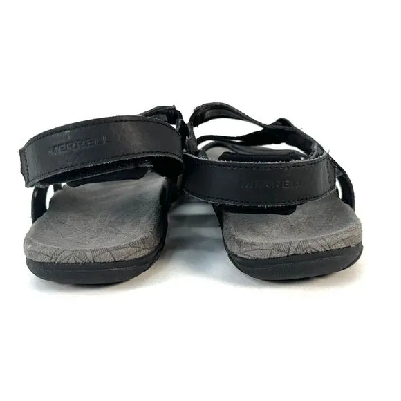 Merrell Sandspur Rose J002684 Hiking Sandals, Women's Size 7 Black Leather