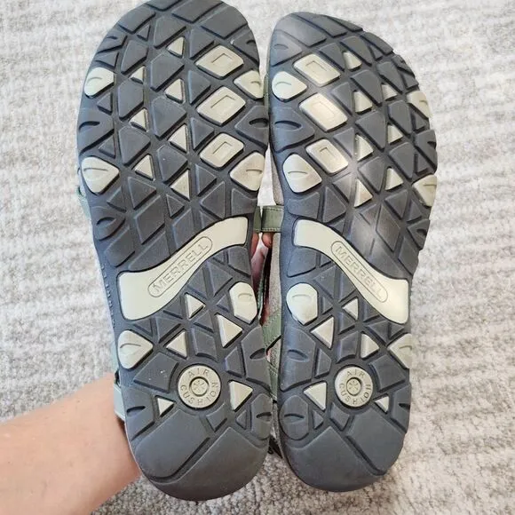 Merrell women's Blue Dove hiking sandals green size 9