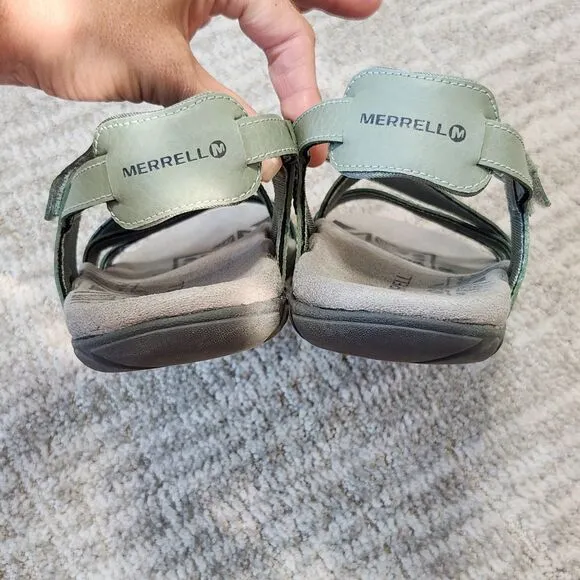 Merrell women's Blue Dove hiking sandals green size 9