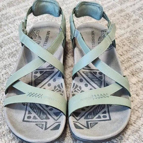 Merrell women's Blue Dove hiking sandals green size 9