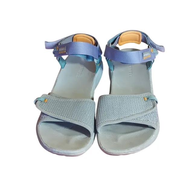 Merrell Women's Bravada Backstrap Sport Sandal Paloma Gray Velcro Closures