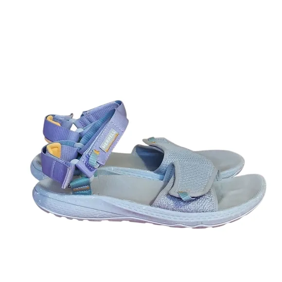 Merrell Women's Bravada Backstrap Sport Sandal Paloma Gray Velcro Closures