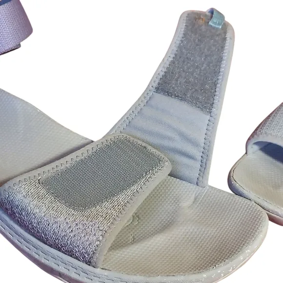 Merrell Women's Bravada Backstrap Sport Sandal Paloma Gray Velcro Closures