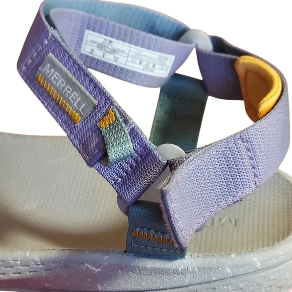 Merrell Women's Bravada Backstrap Sport Sandal Paloma Gray Velcro Closures