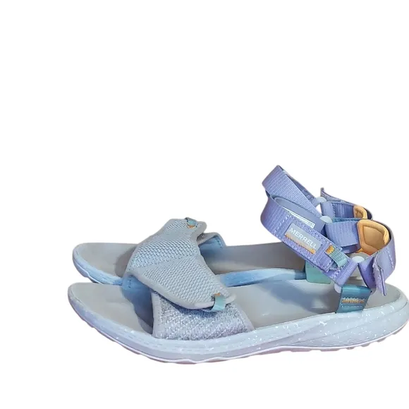 Merrell Women's Bravada Backstrap Sport Sandal Paloma Gray Velcro Closures