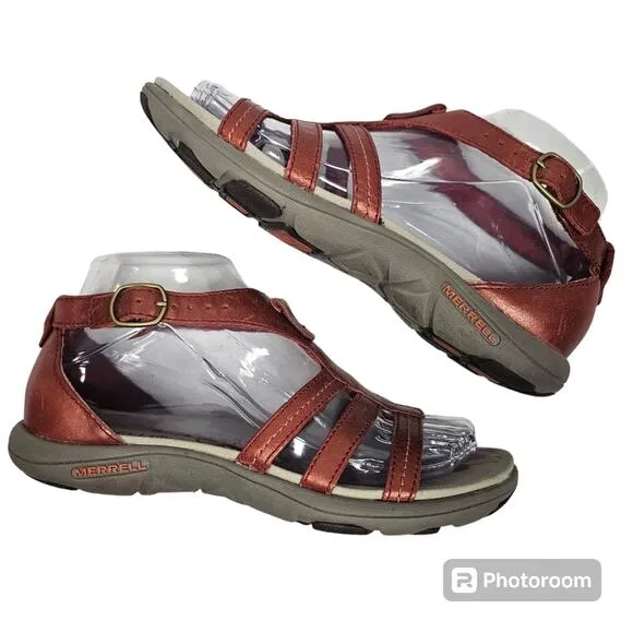 Merrell Women's Cantor Lavish Sandal Red Ochre NWOT Size 6