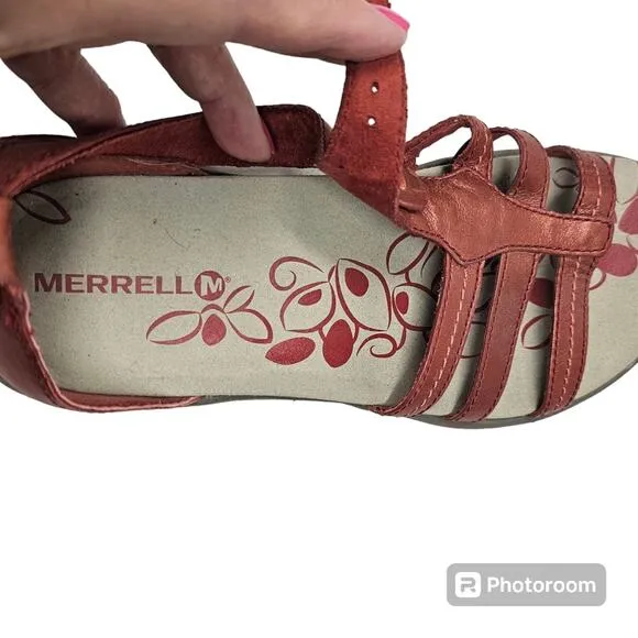 Merrell Women's Cantor Lavish Sandal Red Ochre NWOT Size 6
